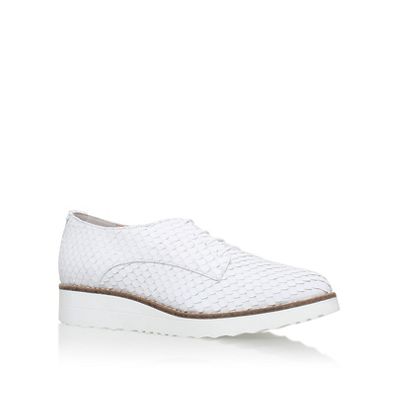Carvela White 'Larrissa' flatform brogue shoe